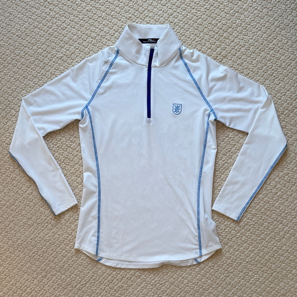 Ralph Lauren X - White Long Sleeve Quarter-Zip Top